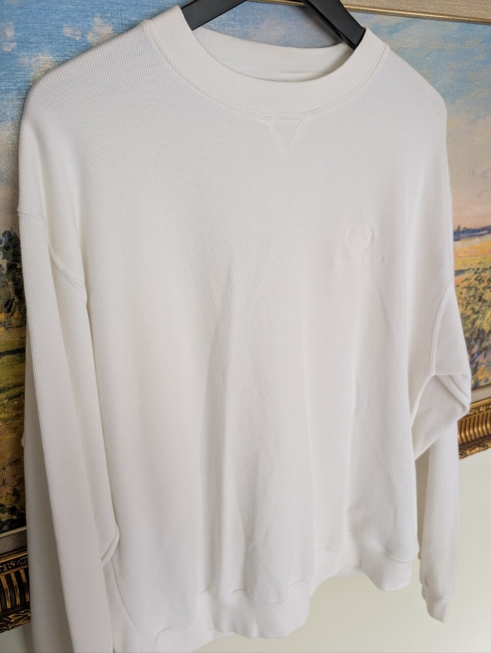 Vintage Mercedes-Benz White Logo Crewneck Sweatshirt